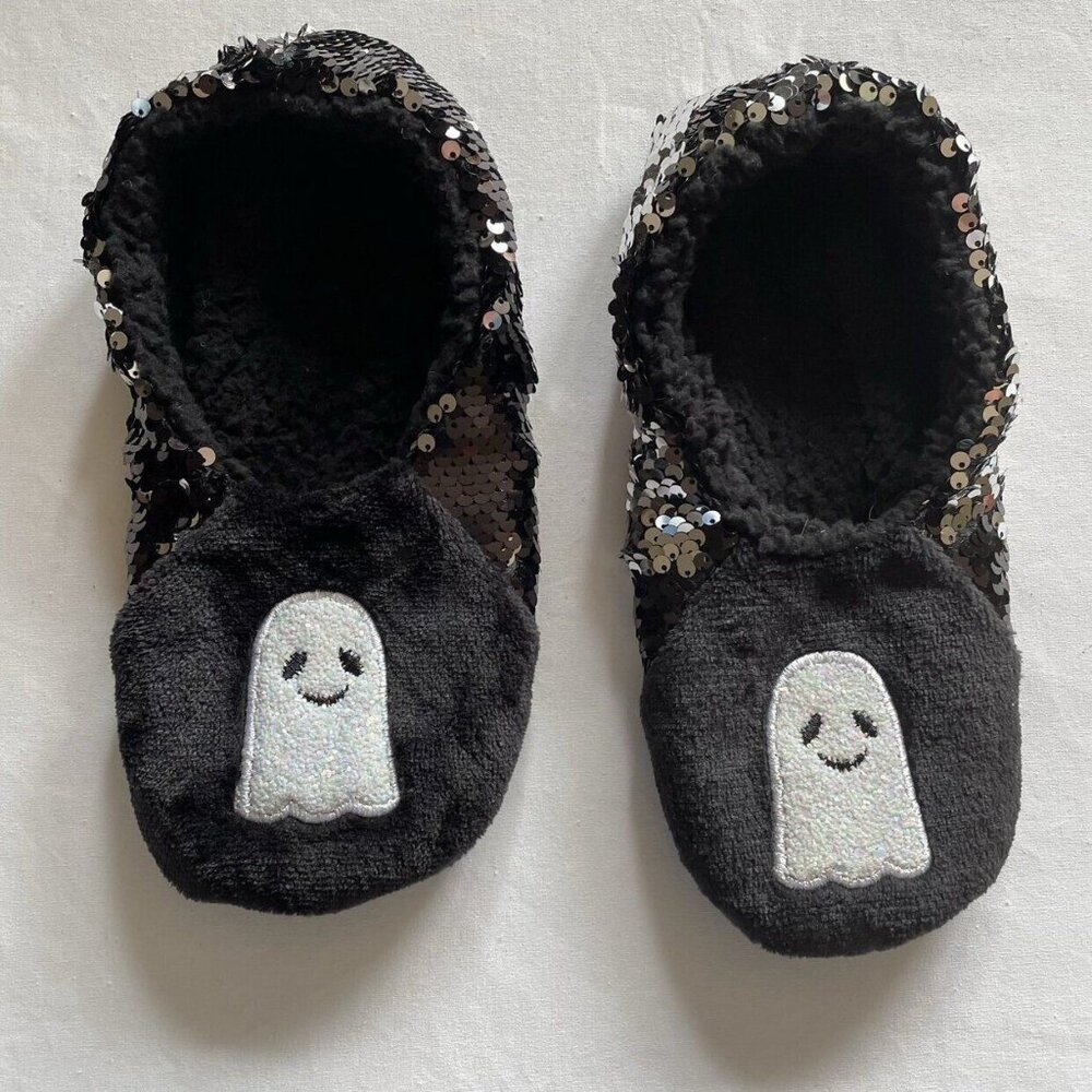 Women's / Teen's Hyde & Eek Flip Sequins Halloween Slippers Size 5-7 - Picture 2 of 6